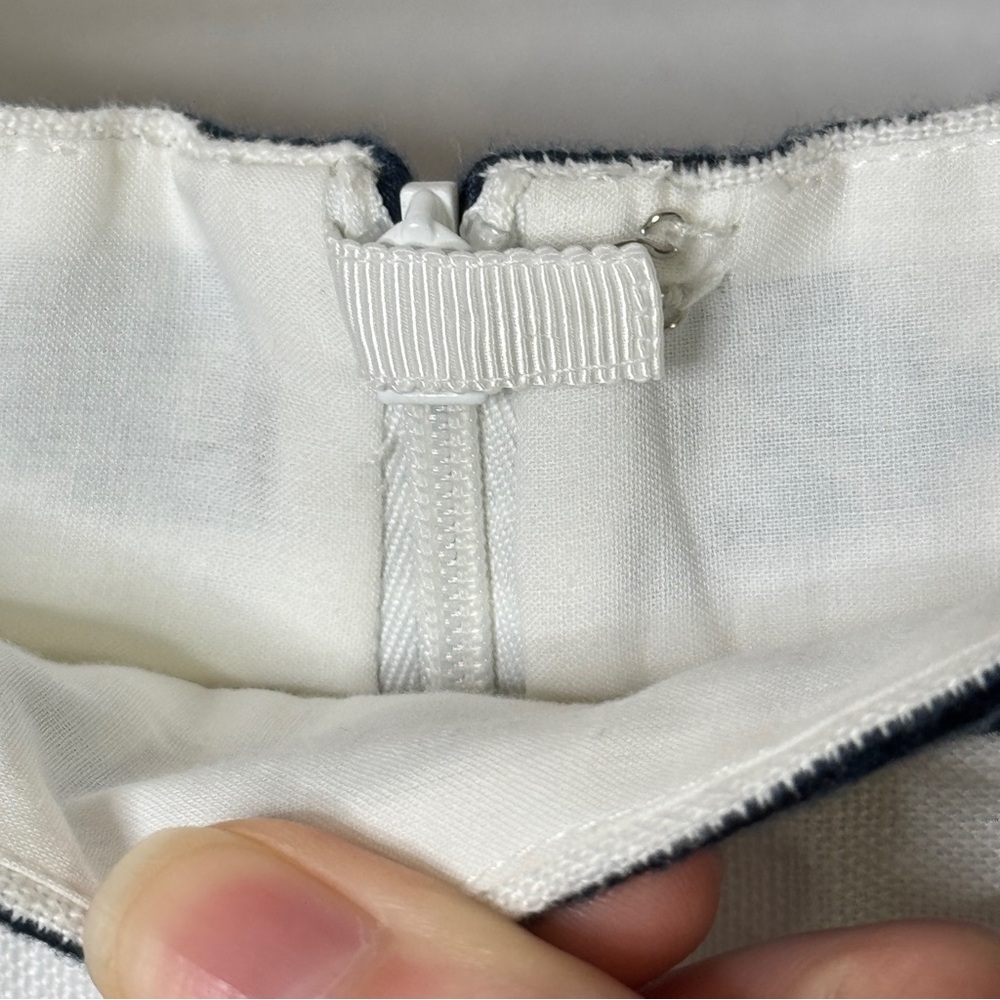 Alexis Embroidered Mini Skirt Lucille Western Scandi Boho Blue White SZ Medium - Picture 12 of 16